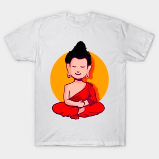 Cute design of Buddha. T-Shirt